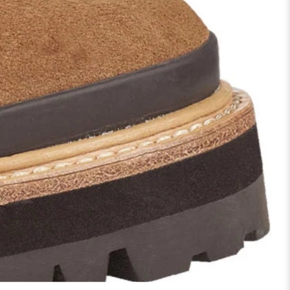 MARC FISCHER Izzie Lugsole Boots New Brown Suede - Picture 6 of 15